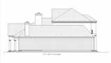 Left side elevation image of Byhalia-5500 House Plan